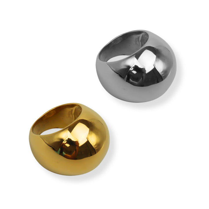 Sortija Lorna - esfera -  size  6 a 8 - oro o plata