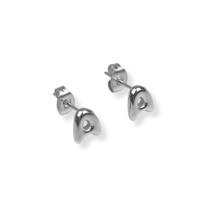 Aretes con inicial nuevo - dormilonas -  letras A a Z - oro o plata