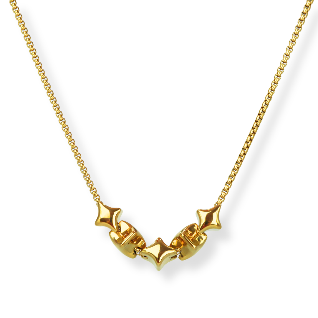 Collar Línea Exclusiva de Y - 5 charms - ajustable - varias maneras de uso - oro o plata