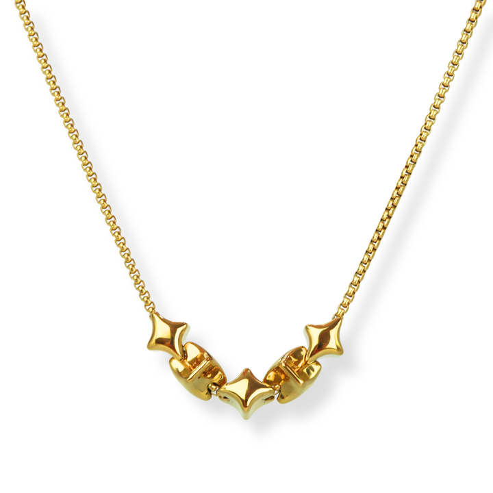 Collar Línea Exclusiva de Y - 5 charms - ajustable - varias maneras de uso - oro o plata