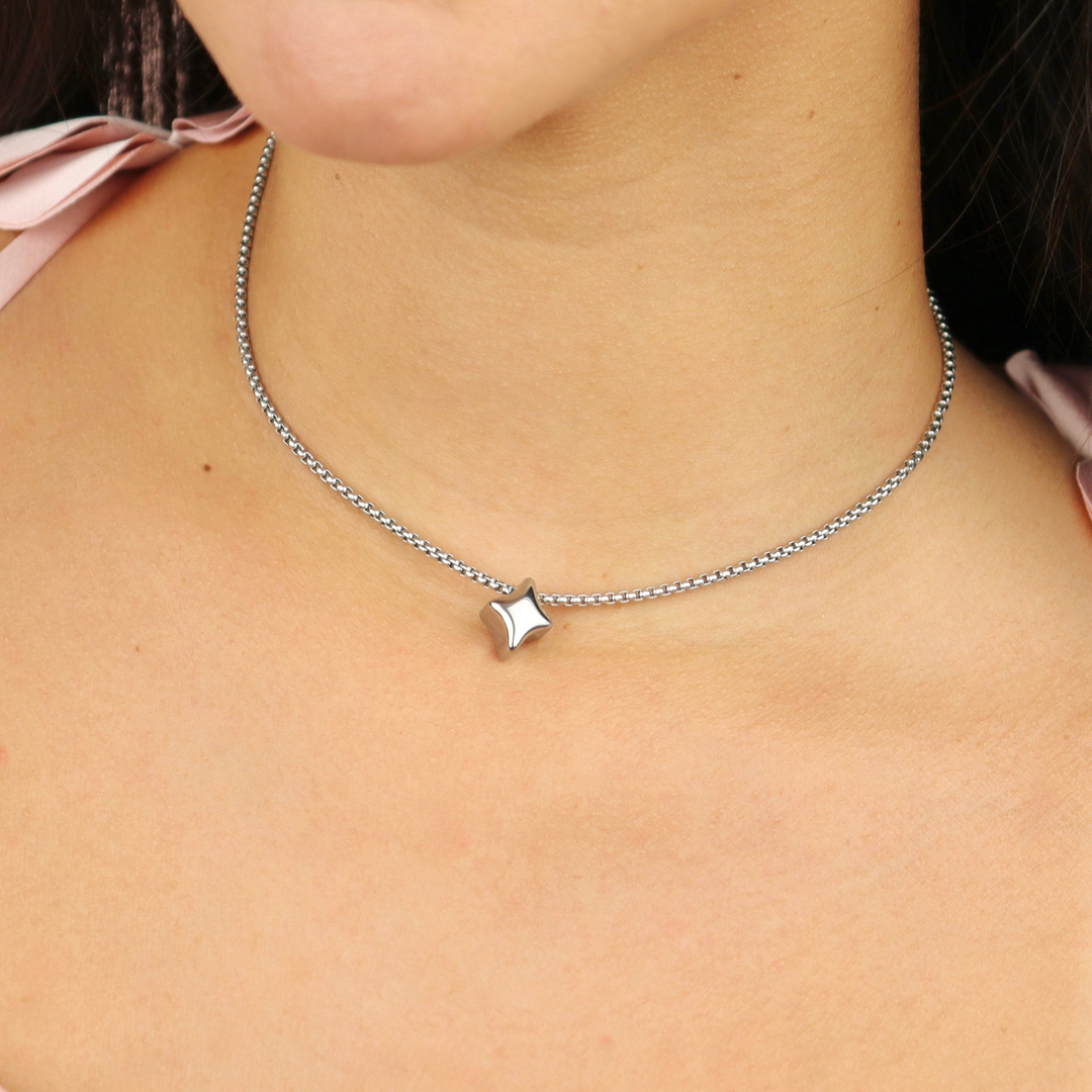 Collar Línea Exclusiva de Y - 1 charm - ajustable - varias maneras de uso - oro o plata