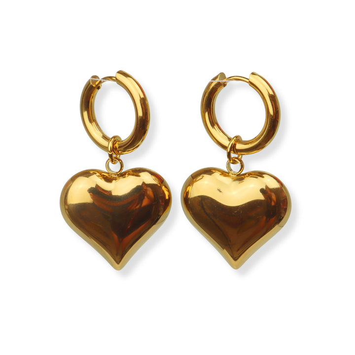 Aretes Jaydee - corazón - oro o plata