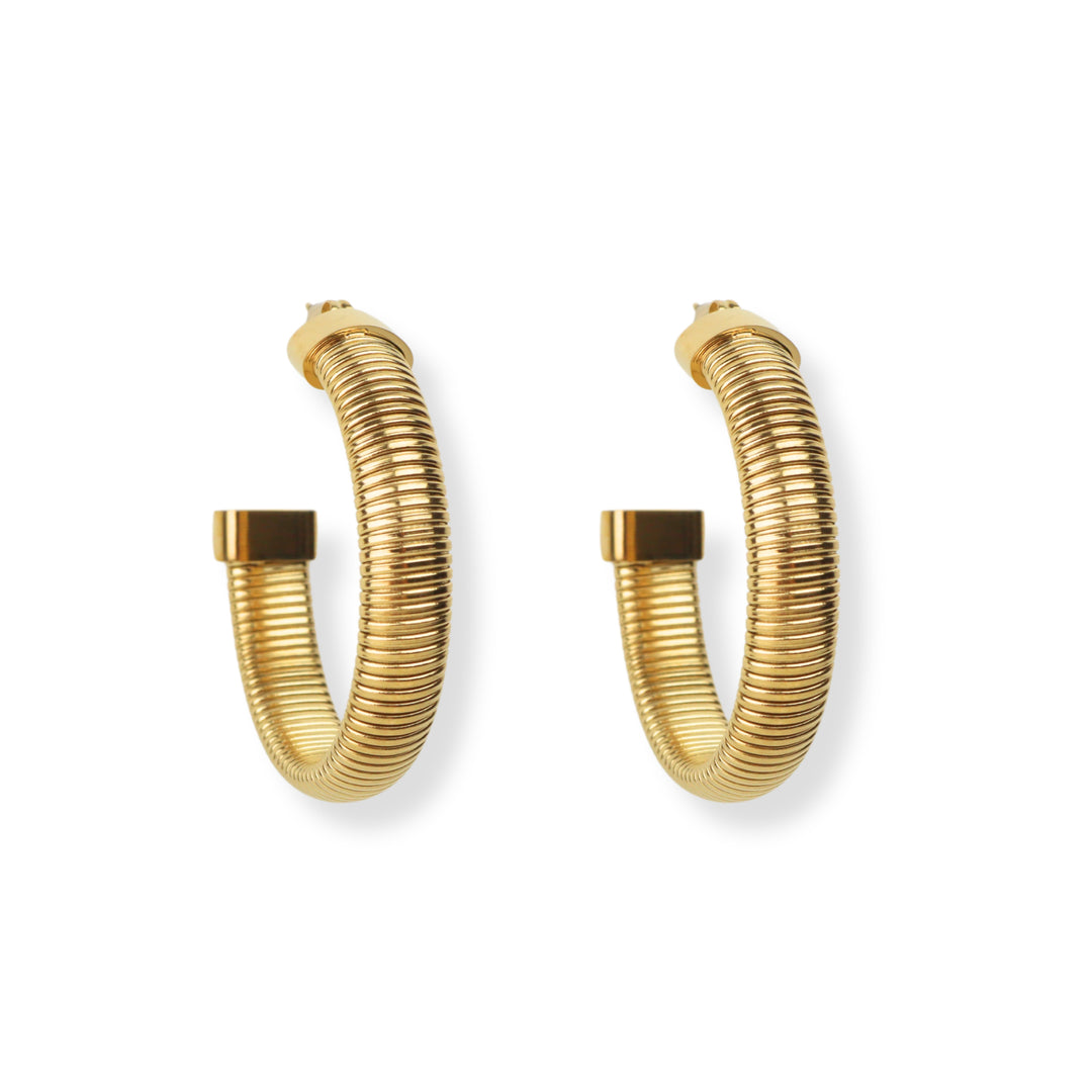 Aretes Eleny - hoops - omega - oro o plata