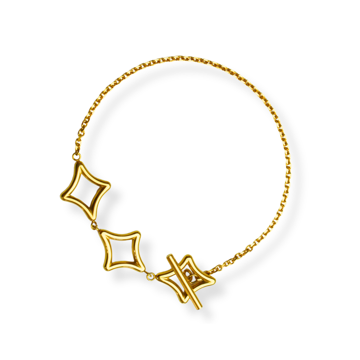 Pulsera Línea Exclusiva de Y - cierre multinivel OT exclusivo  - oro, plata o doble tono