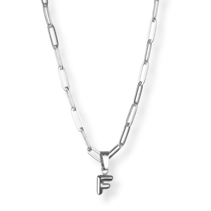 Collar con inicial nuevo - letras A a Z - oro o plata