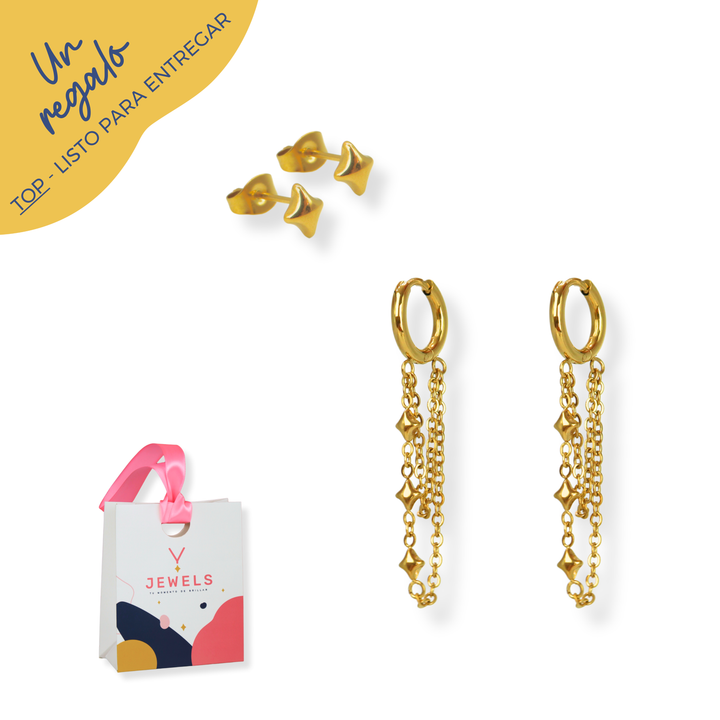 Bundle 1 regalo top - aretes de nuestra línea exclusiva