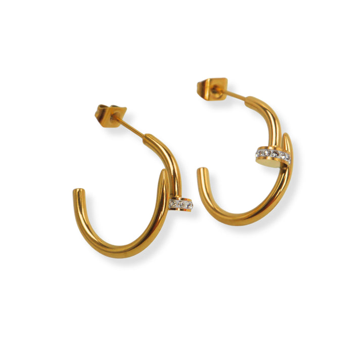 Aretes Aidaris - clavo - oro