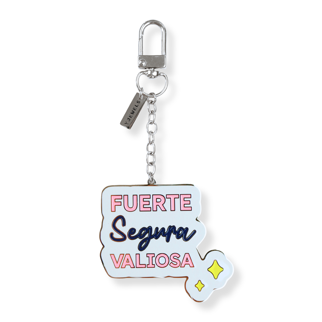 Charm de cartera Fuerte, Segura, Valiosa - Stainless Steel - oro o plata
