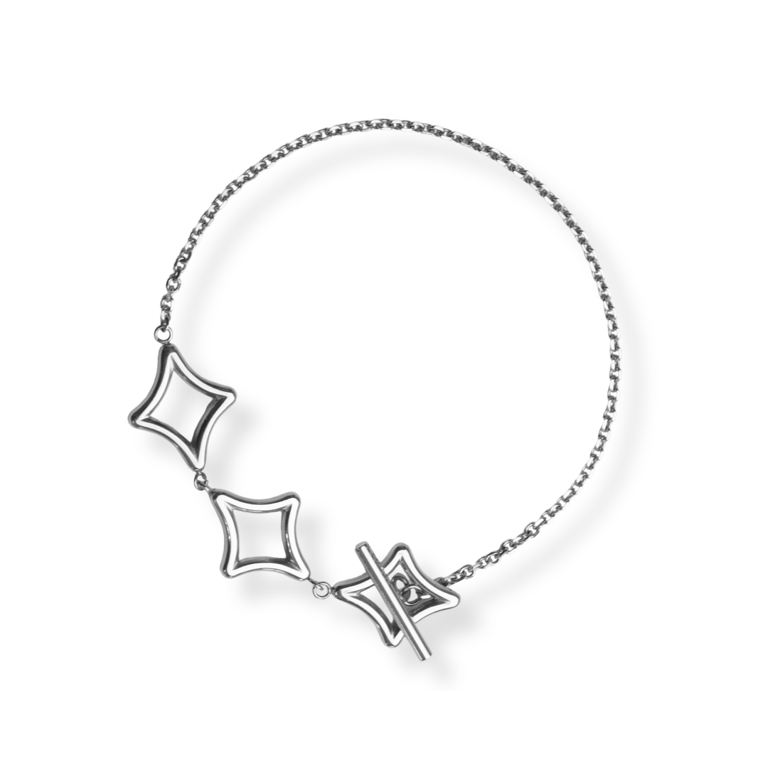 Pulsera Línea Exclusiva de Y - cierre multinivel OT exclusivo  - oro, plata o doble tono