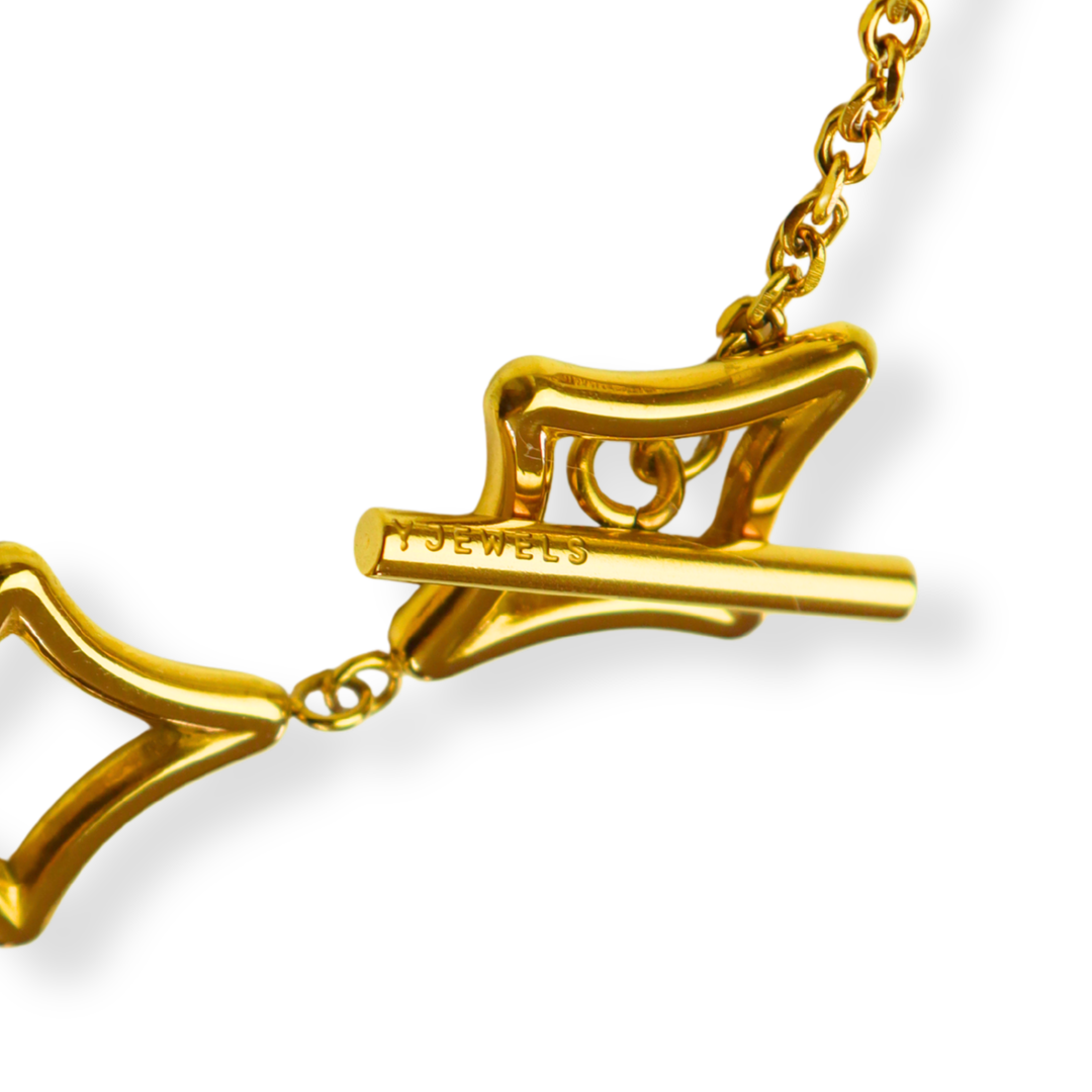 Pulsera Línea Exclusiva de Y - cierre multinivel OT exclusivo  - oro, plata o doble tono