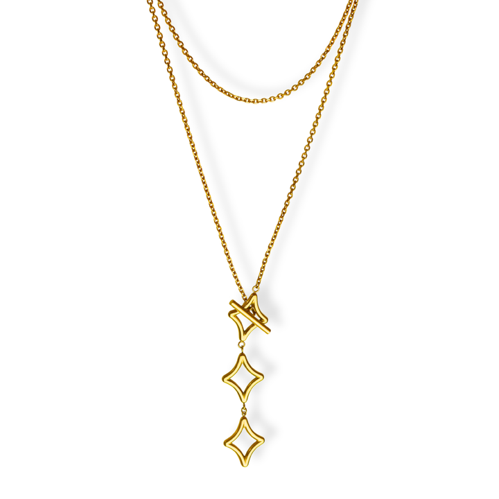 Collar Línea Exclusiva de Y - versátil - cierre OT exclusivo  - oro, plata o doble tono