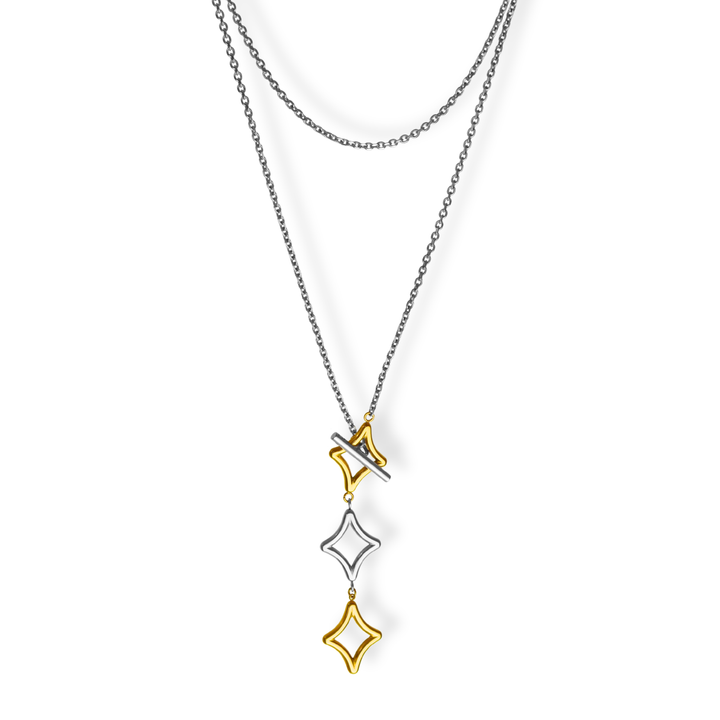 Collar Línea Exclusiva de Y - versátil - cierre OT exclusivo  - oro, plata o doble tono