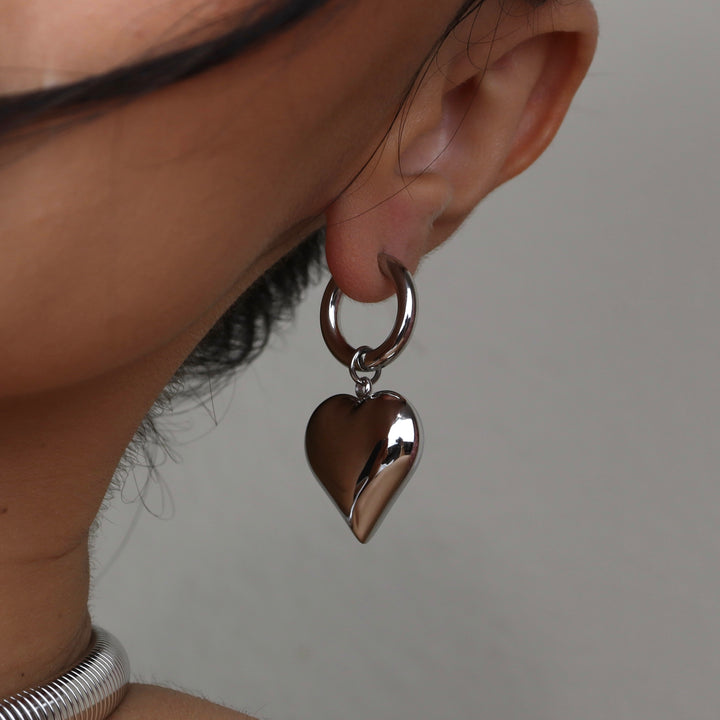 Aretes Jaydee - corazón - oro o plata