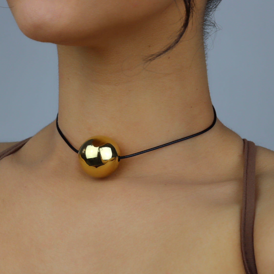 Collar Lorna - esfera - oro o plata