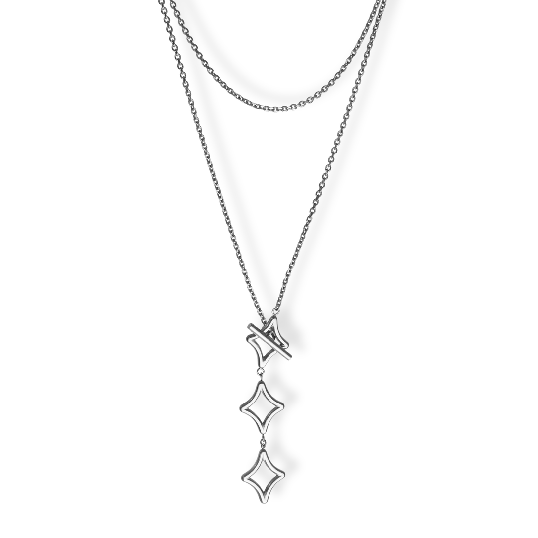 Collar Línea Exclusiva de Y - versátil - cierre OT exclusivo  - oro, plata o doble tono