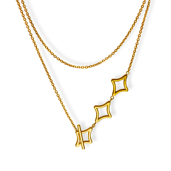 Collar Línea Exclusiva de Y - versátil - cierre OT exclusivo  - oro, plata o doble tono