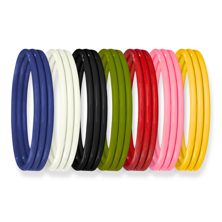 Bangles Iza Esmaltados Línea Exclusiva de Y - diferentes tamaños - 3pcs