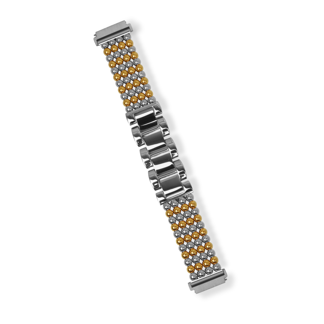 Correa Galaxy Watch Gabriela - bolitas - oro, plata, doble tono - 1 pieza