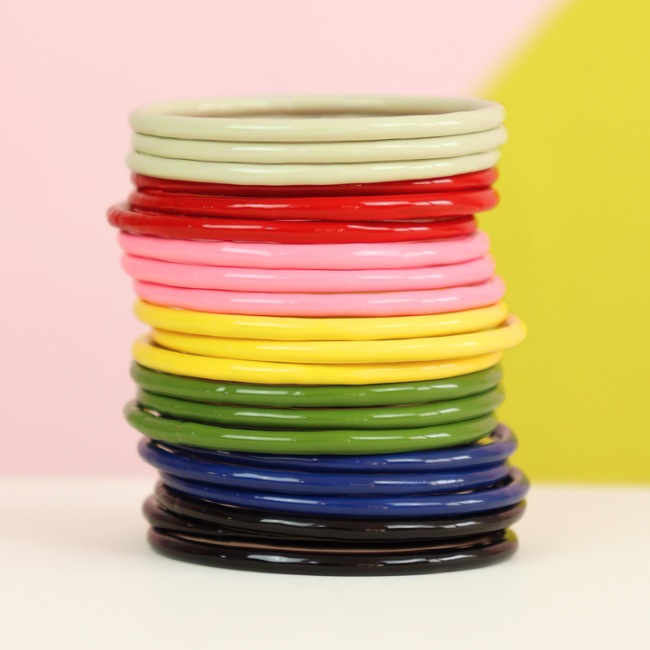 Bangles Iza Esmaltados Línea Exclusiva de Y - diferentes tamaños - 3pcs