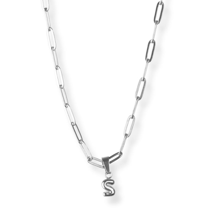 Collar con inicial nuevo - letras A a Z - oro o plata