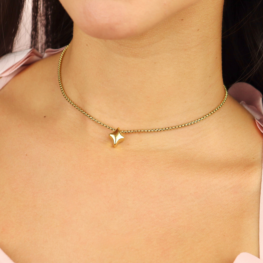 Collar Línea Exclusiva de Y - 1 charm - ajustable - varias maneras de uso - oro o plata