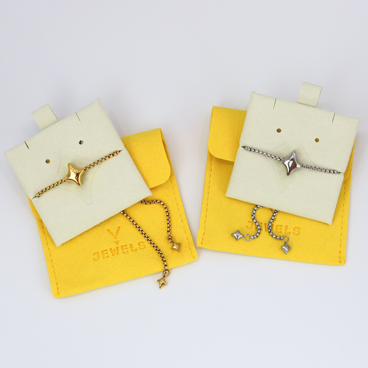 Pulsera Línea Exclusiva de Y - 1 charm - ajustable - oro o plata