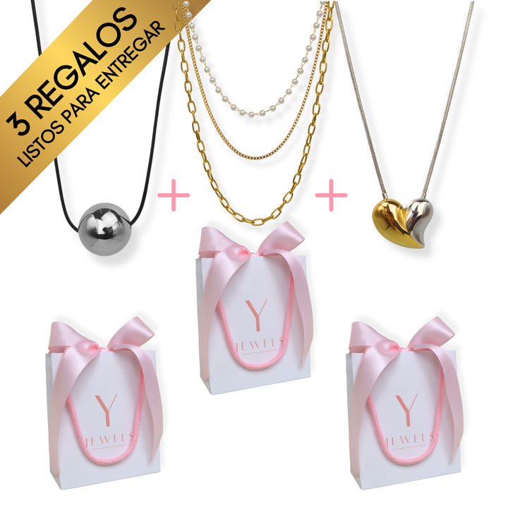 Bundle 3 regalos de collar