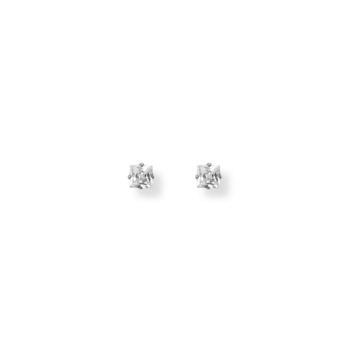 Aretes diamante - mini - oro, plata o negro - unisex - 1 par