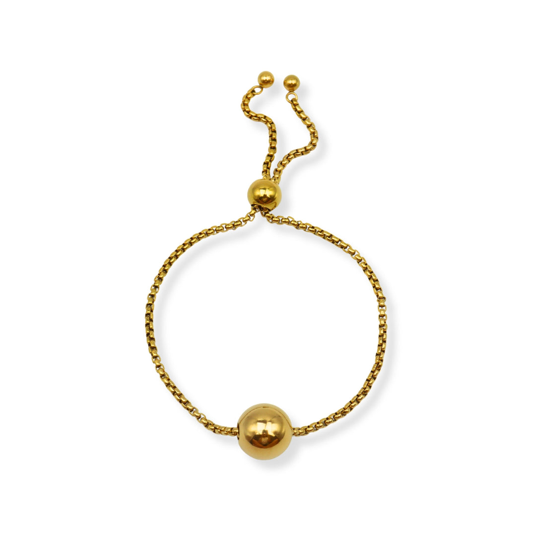 Pulsera Adelaida - bolita - ajustable - oro o plata