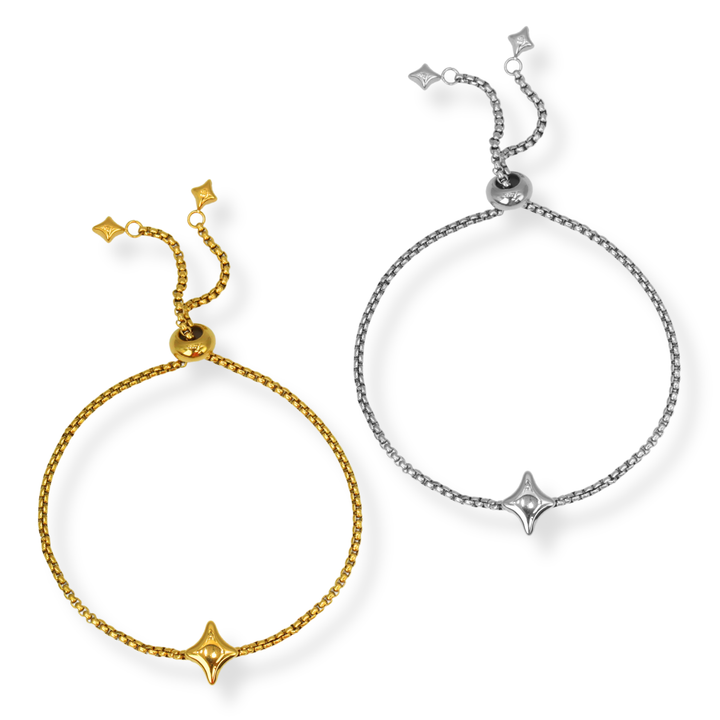 Pulsera Línea Exclusiva de Y - 1 charm - ajustable - oro o plata