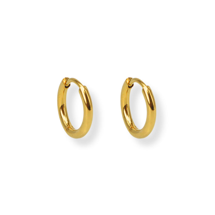 Aretes hoops - oro o plata - unisex - 1 par