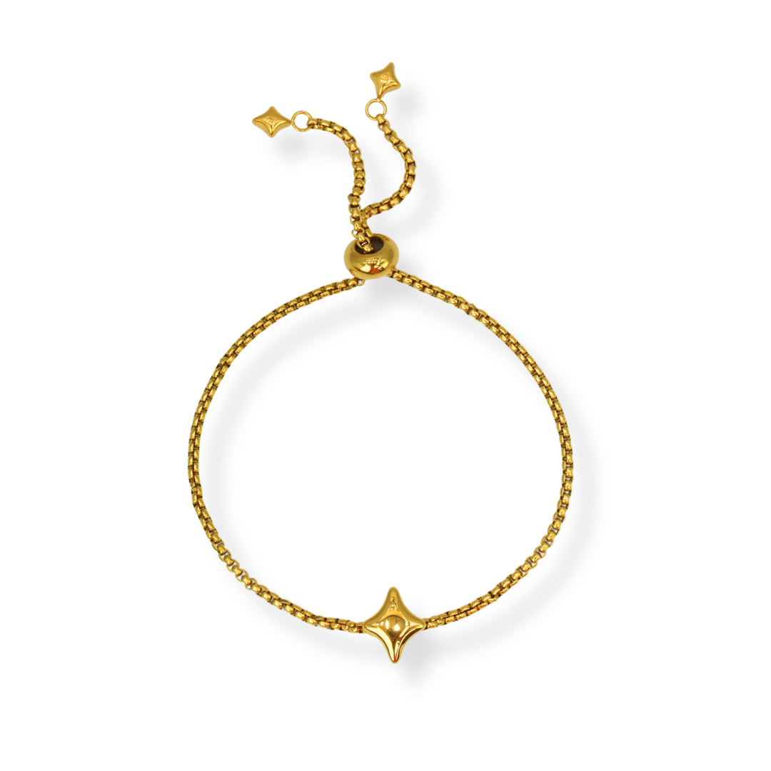 Pulsera Línea Exclusiva de Y - 1 charm - ajustable - oro o plata