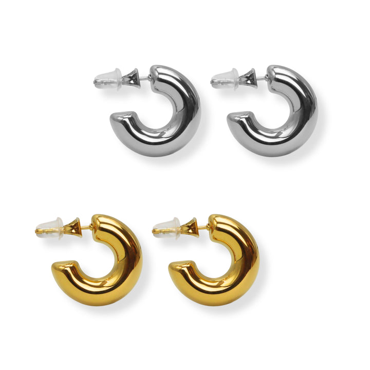 Aretes Wanda - Hoops - Oro o Plata