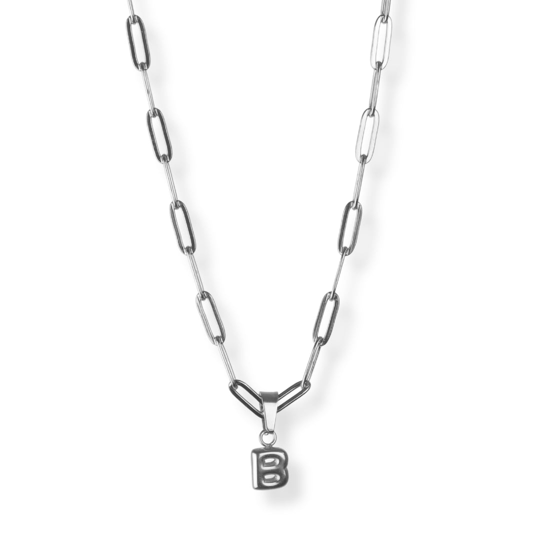 Collar con inicial nuevo - letras A a Z - oro o plata