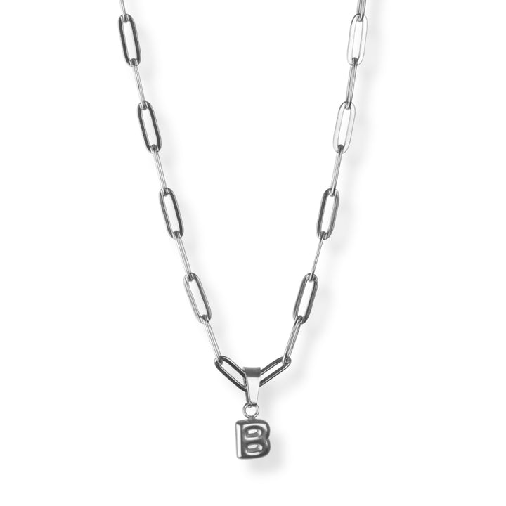 Collar con inicial nuevo - letras A a Z - oro o plata