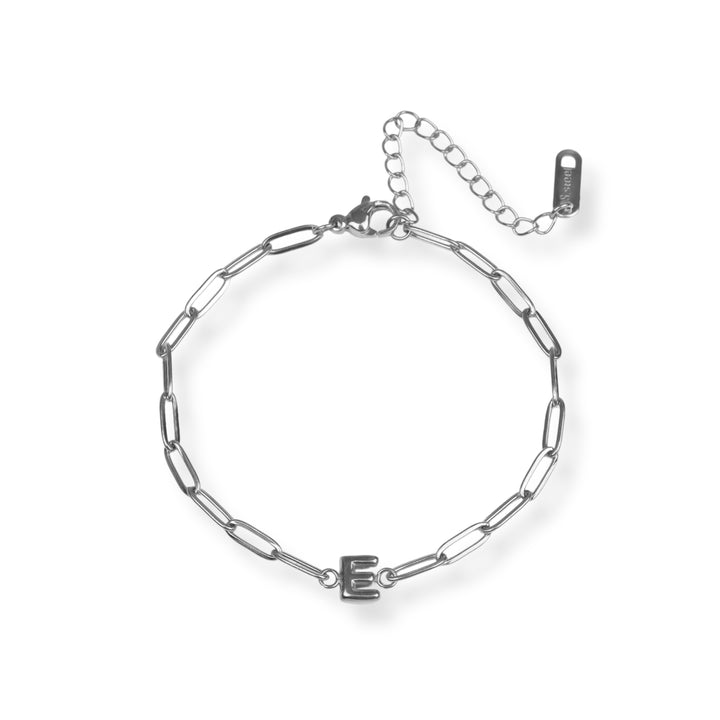 Pulsera con inicial nueva - letras A a Z - oro o plata