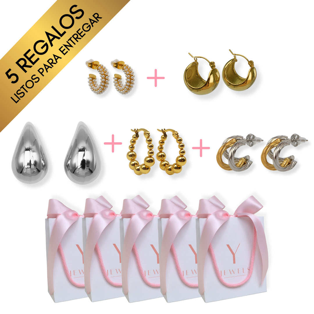 Bundle 5 regalos de aretes