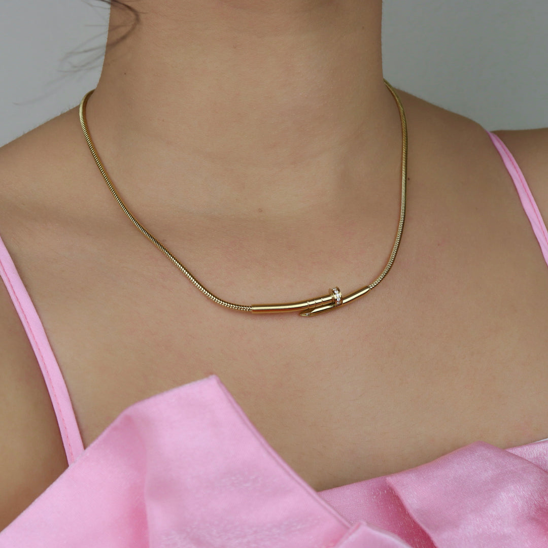 Collar Aidaris - clavo - oro o plata