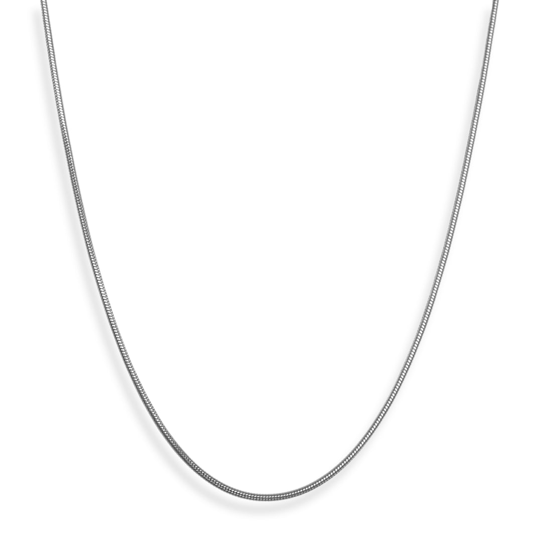 Collar snake chain delgado 1mm - oro o plata - hombre