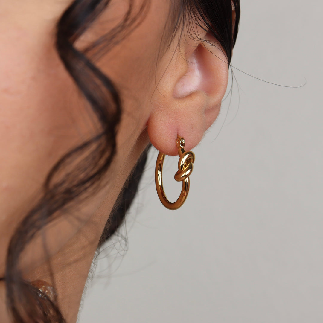 Aretes Sophia - nudo - oro