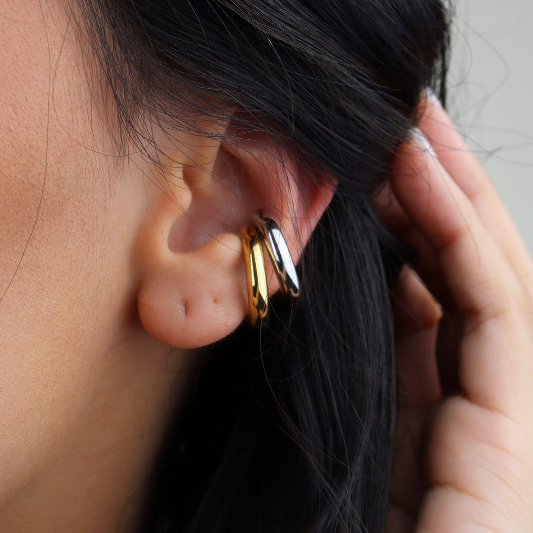 Ear cuff Mademilys - liso - oro o plata - 1 pieza