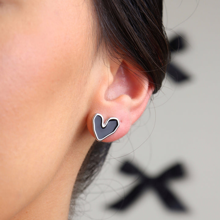 Set mini studs - corazones - oro o plata - 3 pares