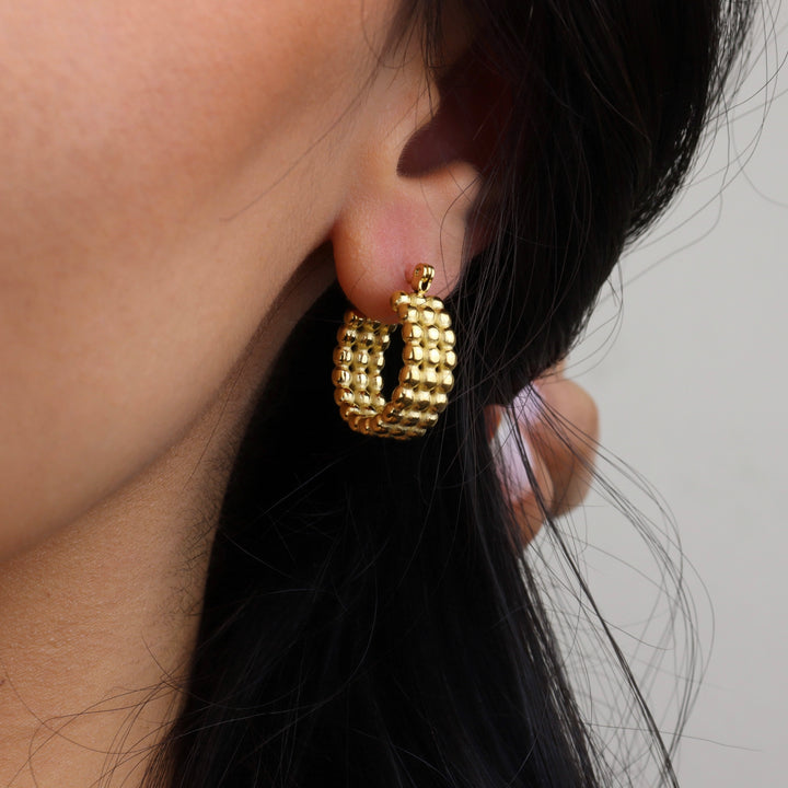 Aretes Diana - hoops - bolitas