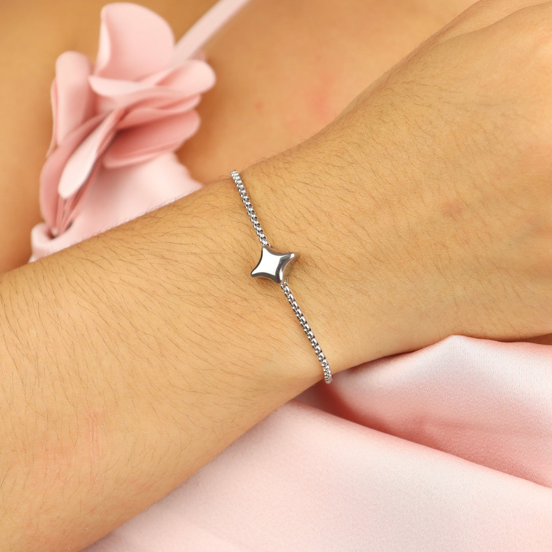 Pulsera Línea Exclusiva de Y - 1 charm - ajustable - oro o plata