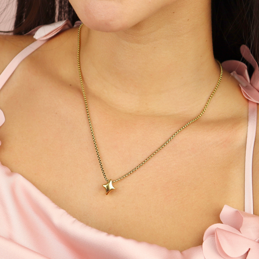 Collar Línea Exclusiva de Y - 1 charm - ajustable - varias maneras de uso - oro o plata